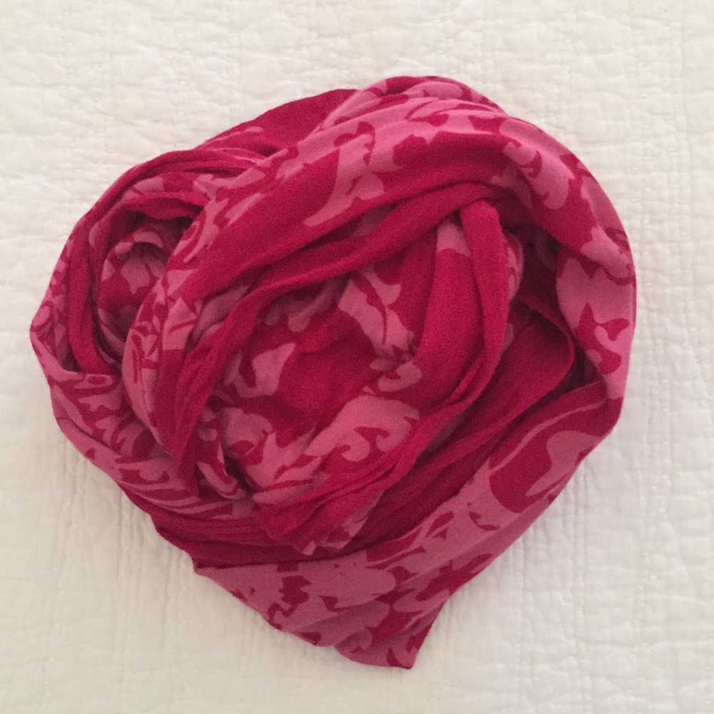 Pink scarf